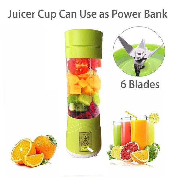 133 Portable Usb Electric Juicer - 6 Blades (Protein Shaker) - Namma Angadi