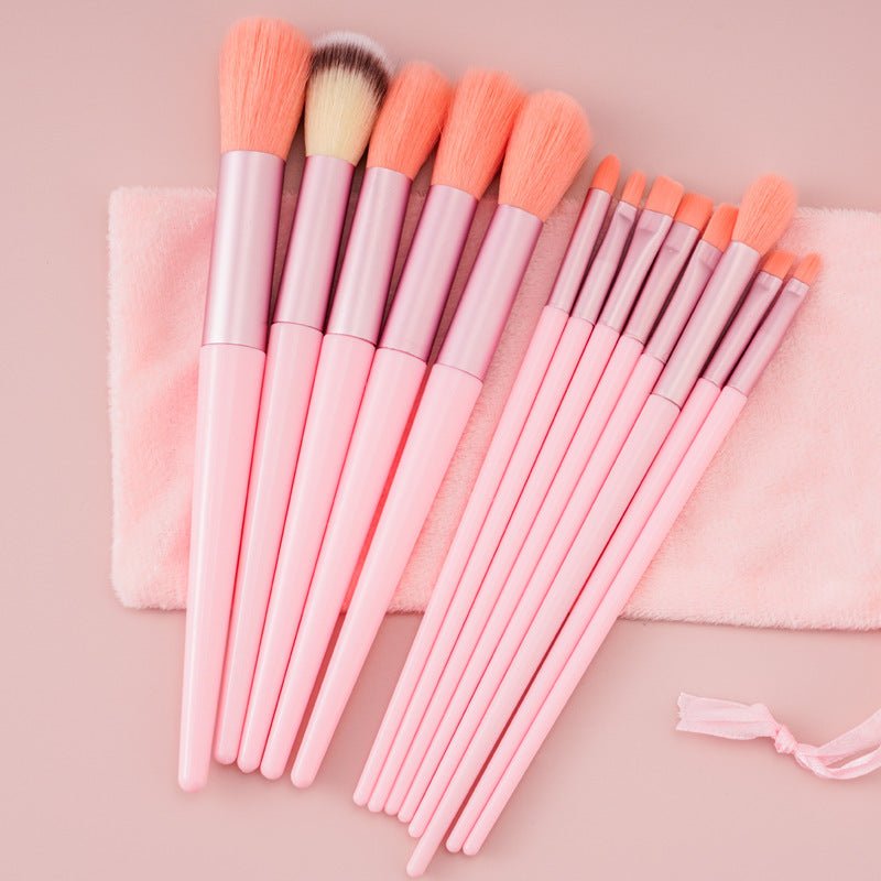 13Pcs Makeup Brush Set Make Up Concealer Brush Blush Powder Brush Eye Shadow Highlighter Foundation Brush Cosmetic Beauty Tools - Namma Angadi