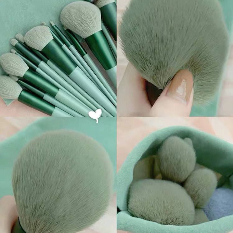 13Pcs Makeup Brush Set Make Up Concealer Brush Blush Powder Brush Eye Shadow Highlighter Foundation Brush Cosmetic Beauty Tools - Namma Angadi
