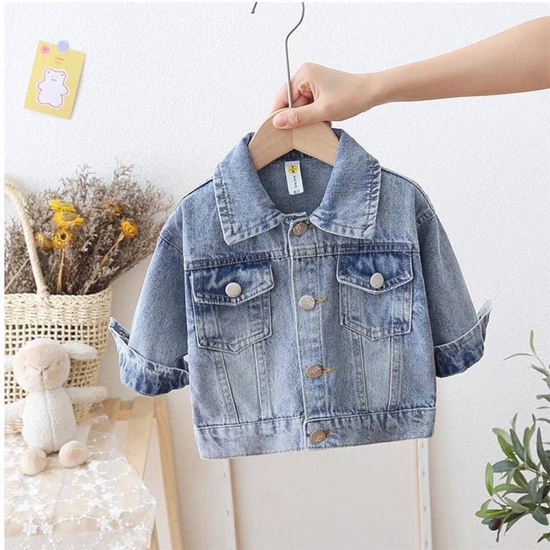 2023 Fashion Cartoon Daisy Denim Jacket For Girls Coat Spring Autumn Children Outerwear Kids Casual Jackets Costume 2 - 7 Years - Namma Angadi
