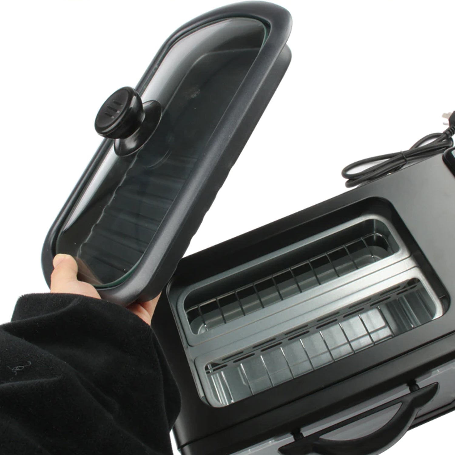 2788 3 In 1 Breakfast Maker Portable Toaster Oven Grill Pan Coffee Maker Full Breakfast Ready At One Go - Namma Angadi