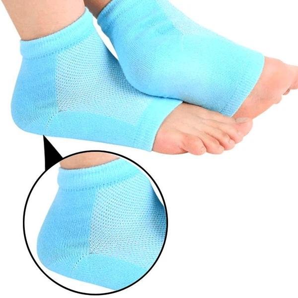 343 Heel Pain Relief Silicone Gel Heel Socks (Multicolor) - Namma Angadi