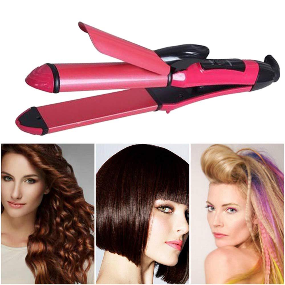 385 2 In 1 Hair Straightener And Curler Machine For Women Curl Straight Hair Iron - Namma Angadi