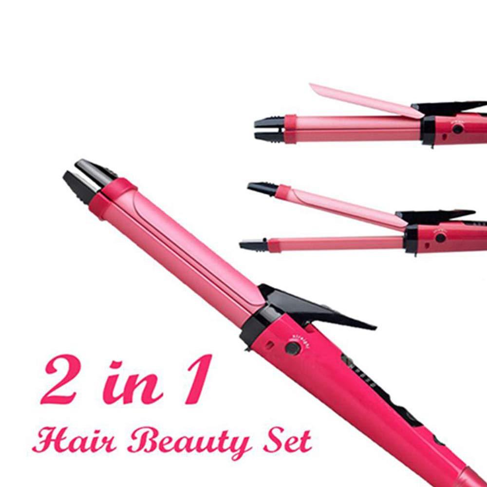 385 2 In 1 Hair Straightener And Curler Machine For Women Curl Straight Hair Iron - Namma Angadi
