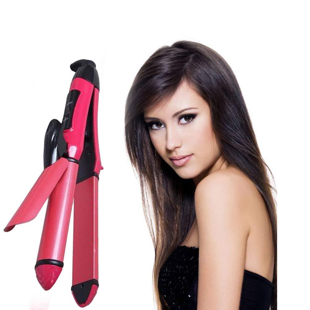 385 2 In 1 Hair Straightener And Curler Machine For Women Curl Straight Hair Iron - Namma Angadi