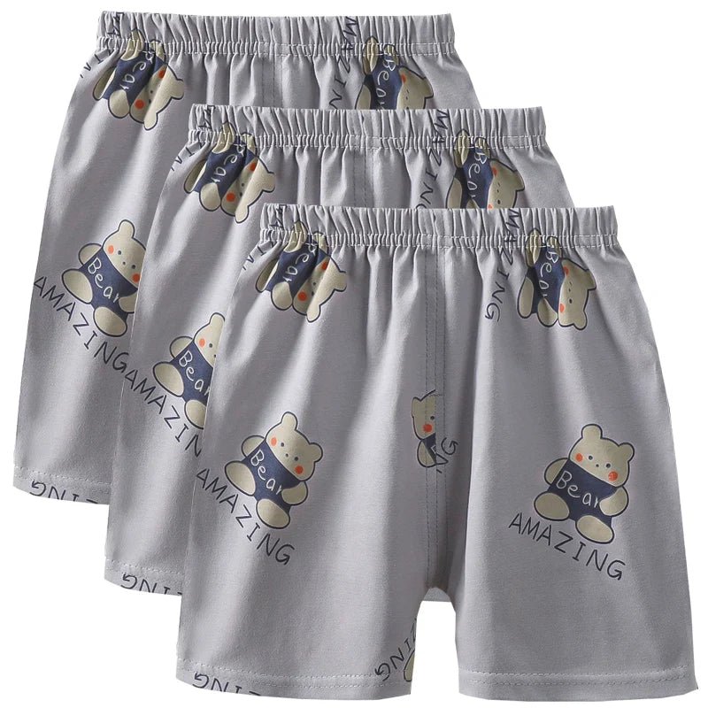 3pcs Pure Cotton Summer Kids Shorts Girl Cartoon Cute Short Baby Casual Pant Children Short Pant Boy Sport Clothing Outwear - Namma Angadi