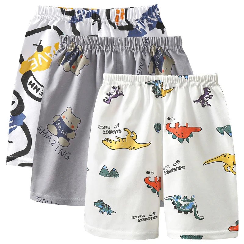 3pcs Pure Cotton Summer Kids Shorts Girl Cartoon Cute Short Baby Casual Pant Children Short Pant Boy Sport Clothing Outwear - Namma Angadi