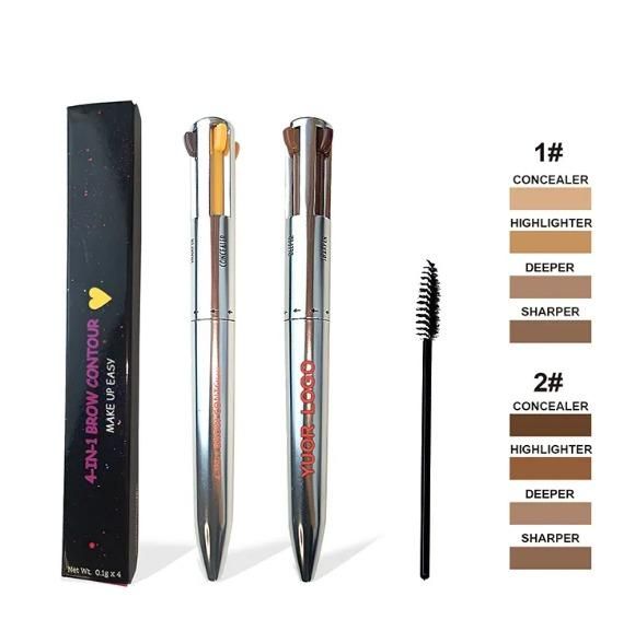 4 Colors Eyebrow Pen 4IN1 Eyebrow Pencil - Namma Angadi
