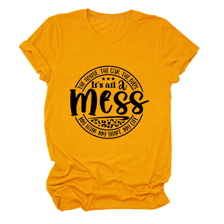 Round Neck T-shirt The House Car The Kids Top