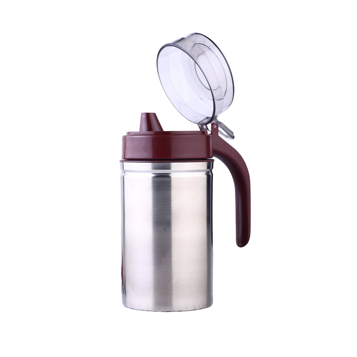 8126 Oil Dispenser Stainless Steel With Small Nozzle 500ml Oil Container. - Namma Angadi