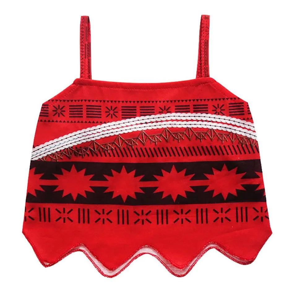 3-10 Years Girls Vaiana Dress Moana Costume Children Halloween Princess Party Outfit Clothes Kids Carnival Fancy Clothes