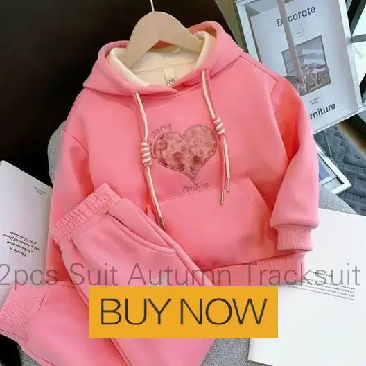 Girl 2 Piece Tweed Set Winter Suit Clothes for 1-10Years Children's Cotton Padded Jacket Coat+Skirt New Kids Classic Outfits