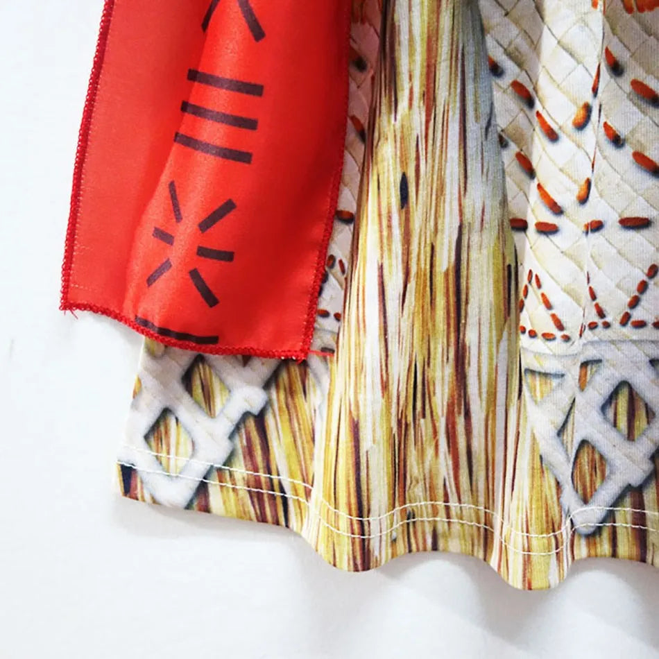 3-10 Years Girls Vaiana Dress Moana Costume Children Halloween Princess Party Outfit Clothes Kids Carnival Fancy Clothes