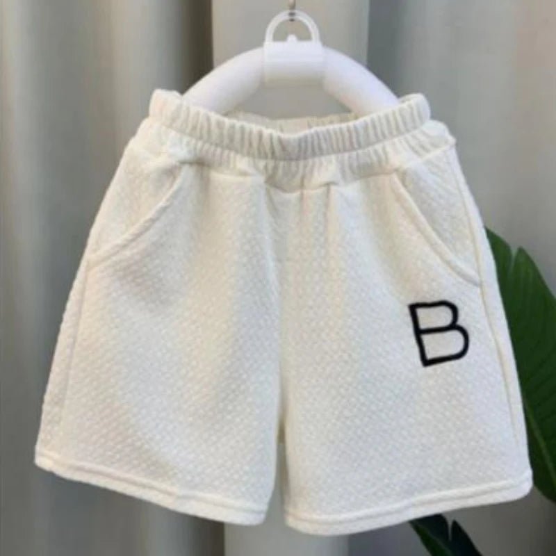 Baby Boy Clothes Set Children Girls Zip Lapel Tshirts and Shorts 2 Pieces Summer Short Sleeve Top Bottom Outfits Tracksuits - Namma Angadi