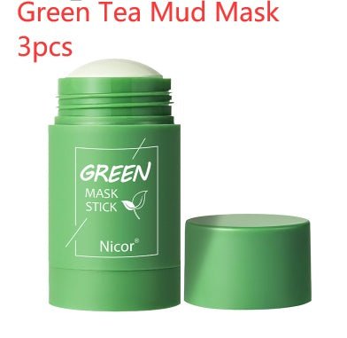 Cleansing Green Tea Mask Clay Stick Oil Control Anti - Acne Whitening Seaweed Mask Skin Care - Namma Angadi