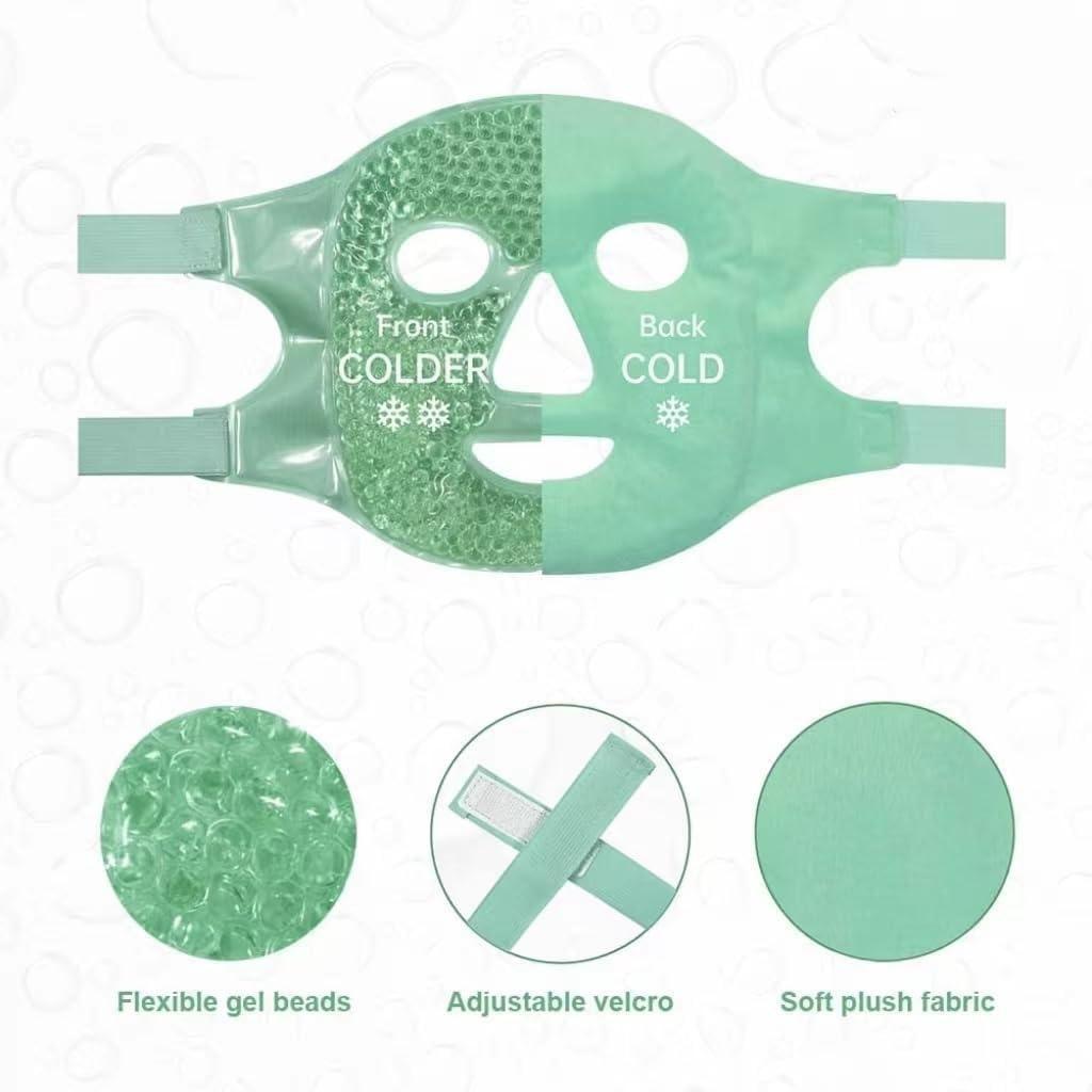 Cool Gel Full Face Mask Summer Ice Cooling Sleeping Mask - Namma Angadi