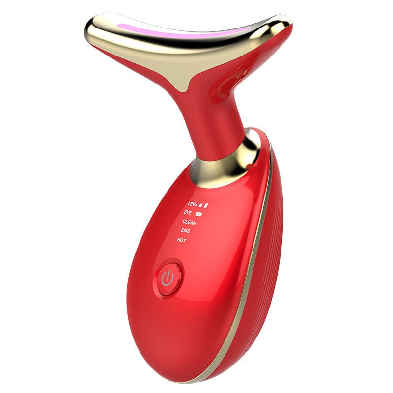 EMS Thermal Neck Lifting And Tighten Massager Electric Microcurrent Wrinkle Remover - Namma Angadi