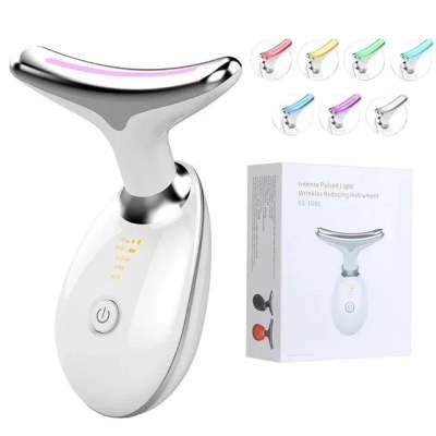 EMS Thermal Neck Lifting And Tighten Massager Electric Microcurrent Wrinkle Remover - Namma Angadi