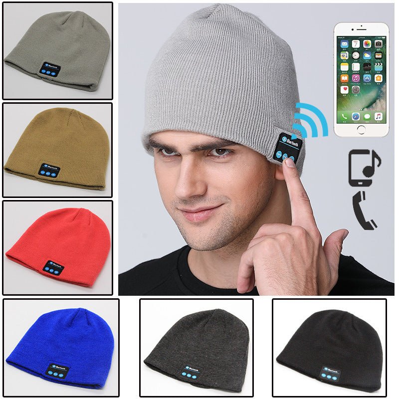 European And American Outdoor Wireless Headset Knitted Hat Multifunctional Music Hat - Namma Angadi