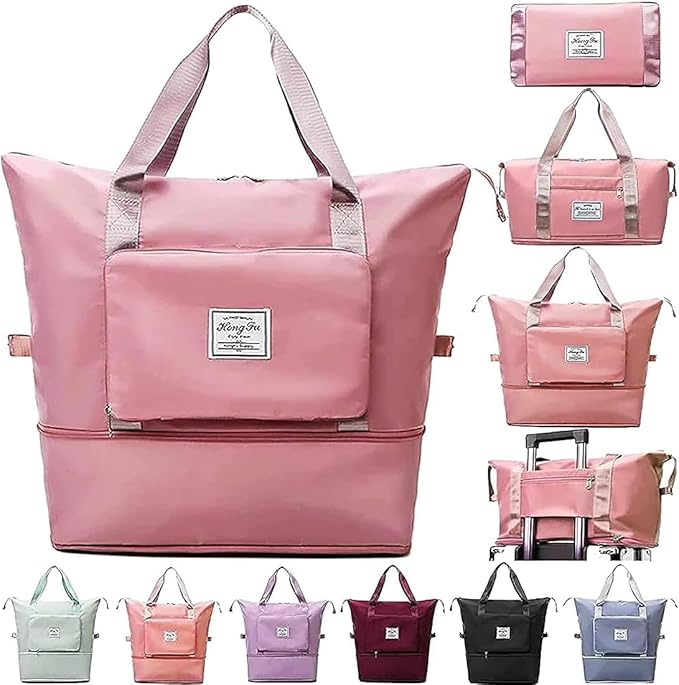Expandable Folding Travel Bag for Women, Luggage Bag for Travel (Multicolor) - Namma Angadi