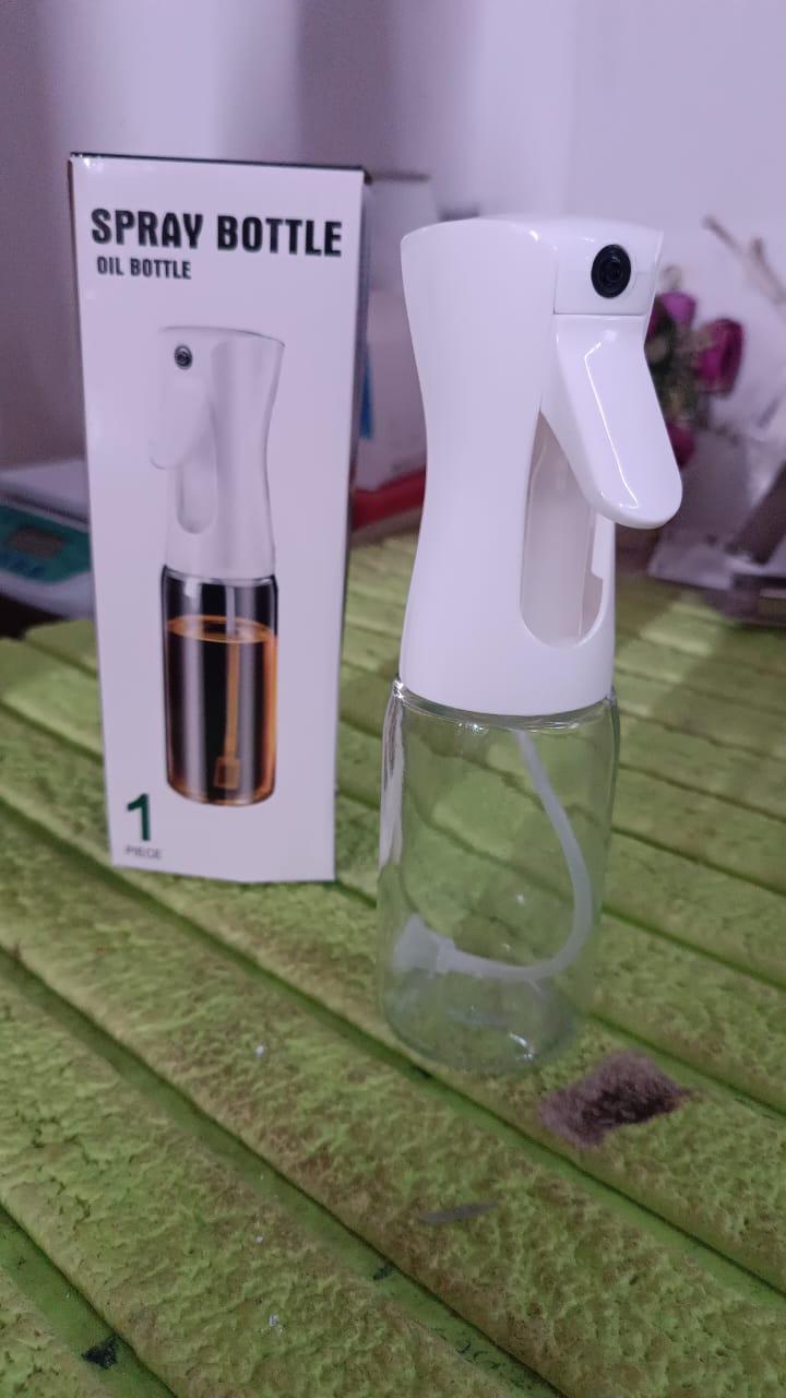 Glass Oil Dispenser Bottle Spray (1 Pc 200 Ml Approx) - Namma Angadi
