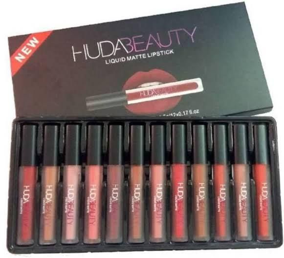 Huda Beauty matte Finishing Lipstick ( Pack of 12 ) - Namma Angadi
