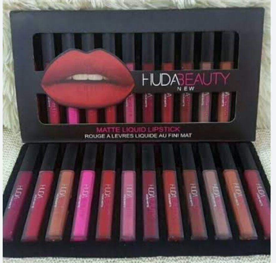 Huda Beauty matte Finishing Lipstick ( Pack of 12 ) - Namma Angadi