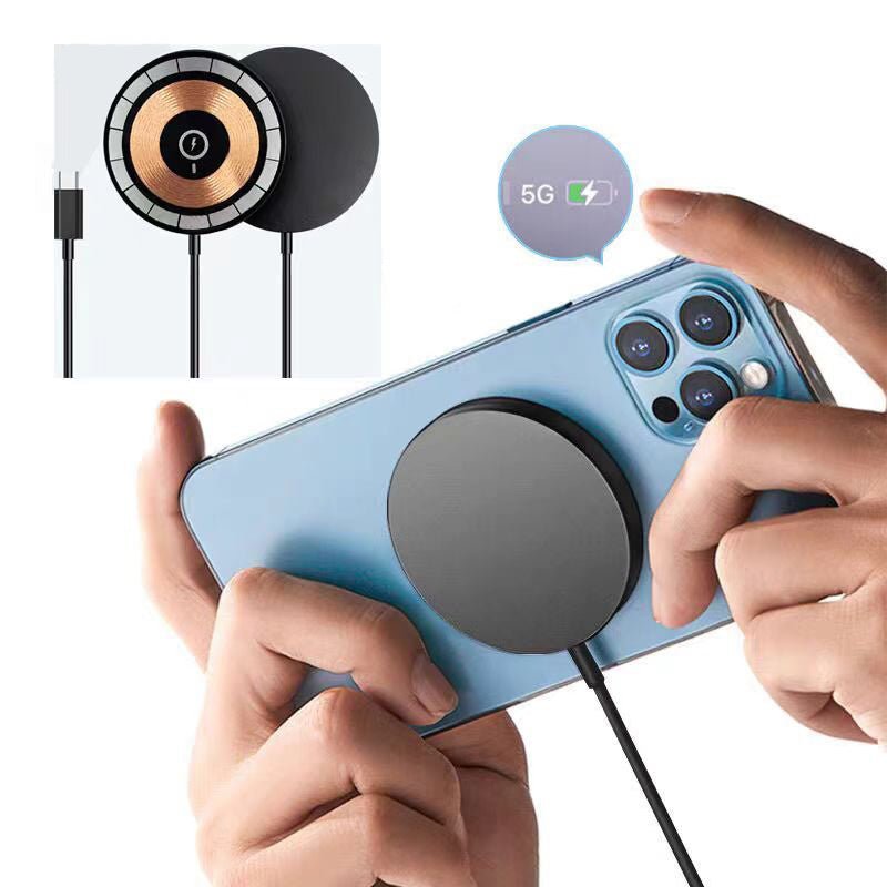 IPhone Wireless Charger 15W Magnetic Wireless Fast Charging, Compatible With IPhone 12, 13, 14, 15, 16, And 17 Pro, Pro Max Series Models - Namma Angadi