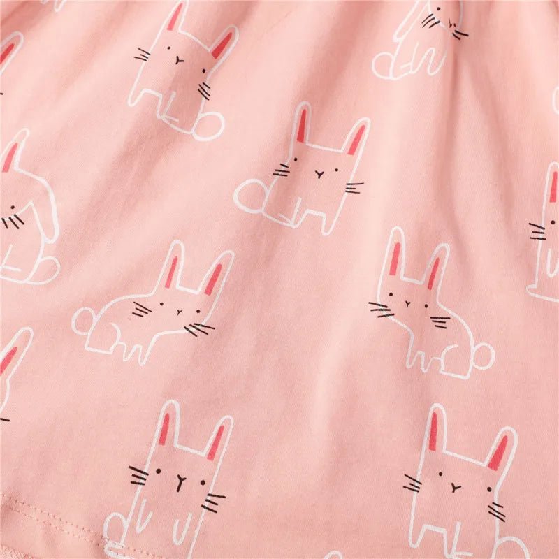 Jumping Meters Summer Princess Girls Dresses Animals Cats Party Birthday Frocks Children's Costume Dots Dress - Namma Angadi