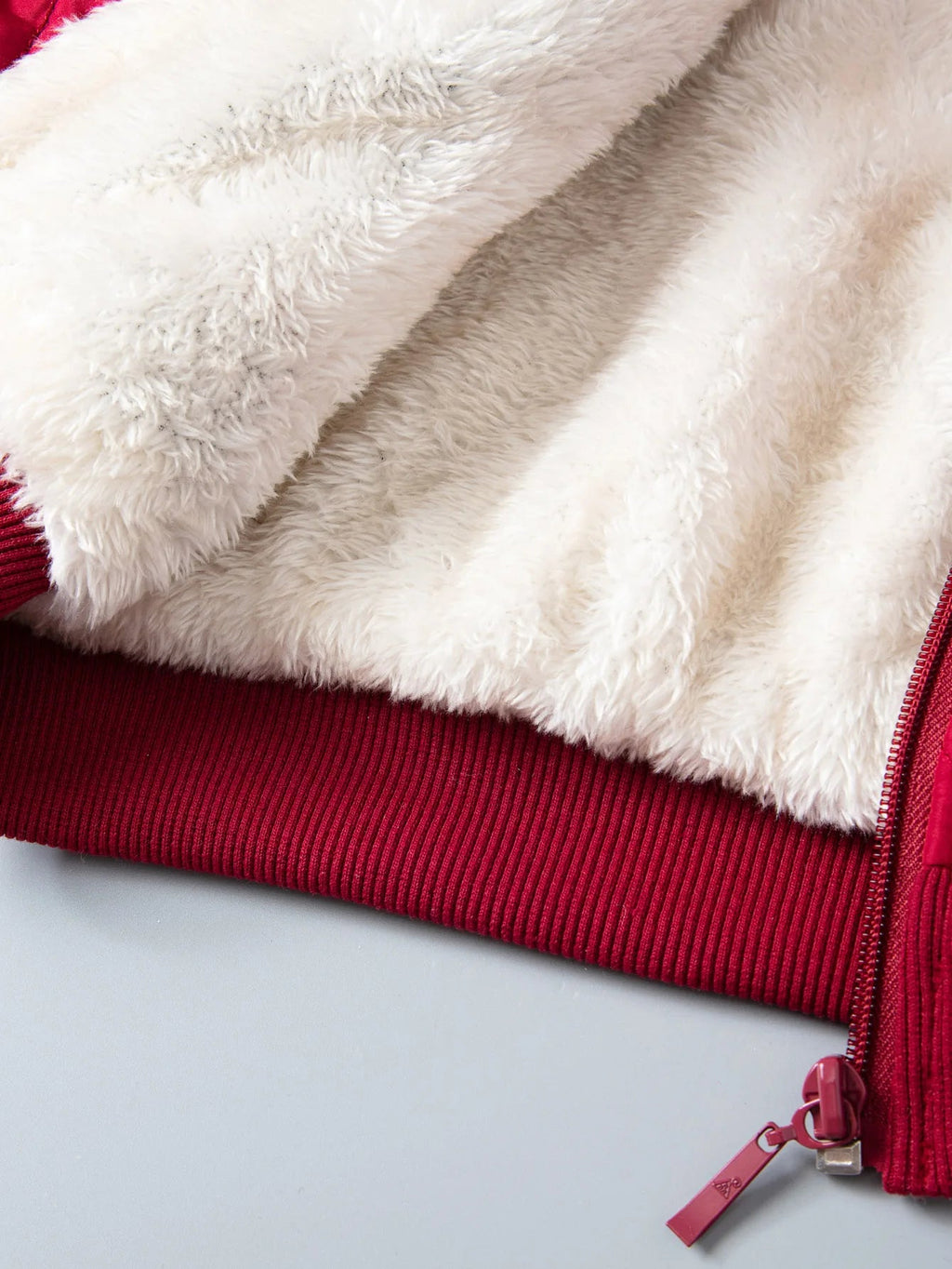 Kids Boys Teddy Lined Hooded Argyle Quilted Coat Fleece Zipper Artificial Jacket - Namma Angadi