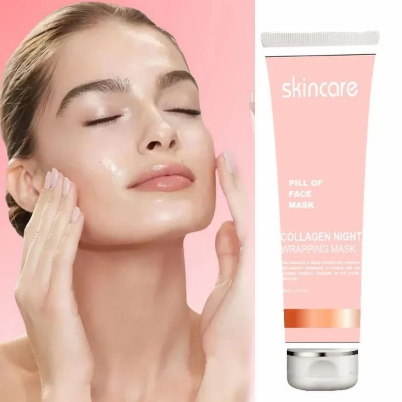 Korean Collagen Night Wrapping Peel Off Mask (Pack of 2) - Namma Angadi