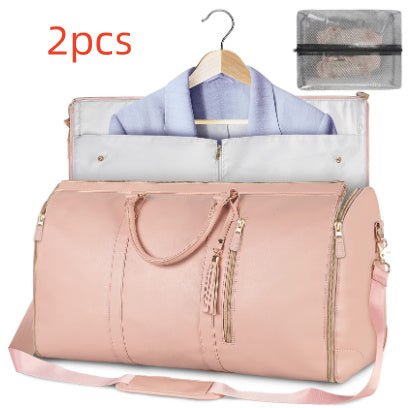 Large Capacity Travel Duffle Bag Women's Handbag Folding Suit Bag Waterproof Clothes Totes - Namma Angadi