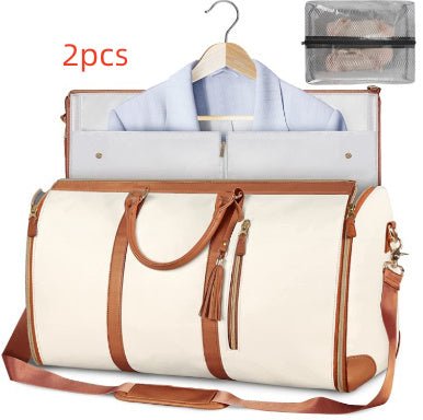 Large Capacity Travel Duffle Bag Women's Handbag Folding Suit Bag Waterproof Clothes Totes - Namma Angadi