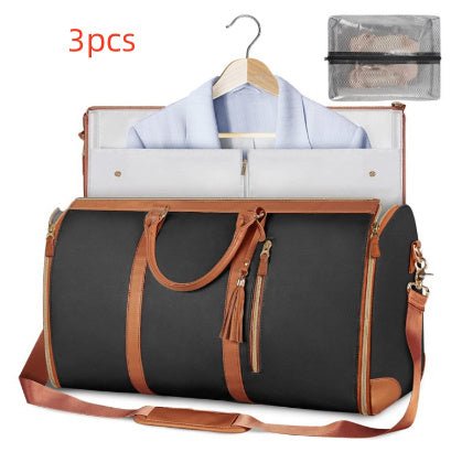 Large Capacity Travel Duffle Bag Women's Handbag Folding Suit Bag Waterproof Clothes Totes - Namma Angadi