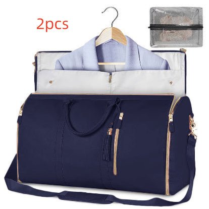 Large Capacity Travel Duffle Bag Women's Handbag Folding Suit Bag Waterproof Clothes Totes - Namma Angadi