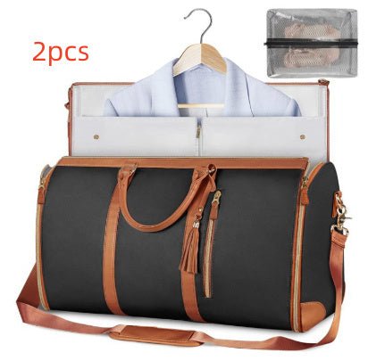 Large Capacity Travel Duffle Bag Women's Handbag Folding Suit Bag Waterproof Clothes Totes - Namma Angadi