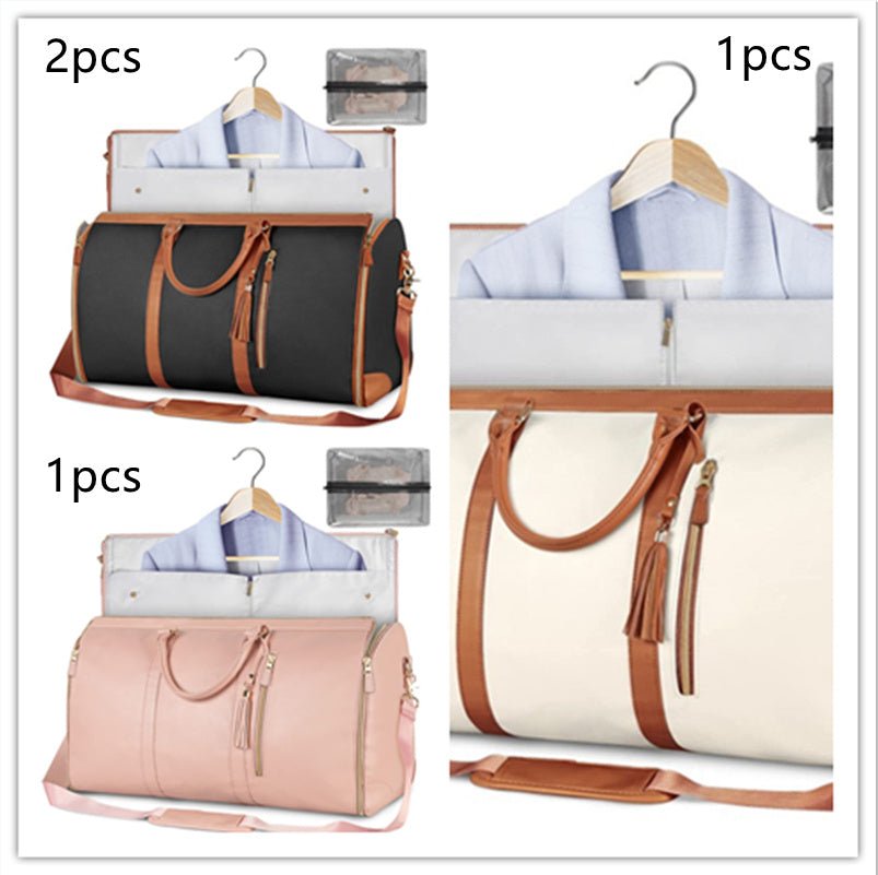 Large Capacity Travel Duffle Bag Women's Handbag Folding Suit Bag Waterproof Clothes Totes - Namma Angadi
