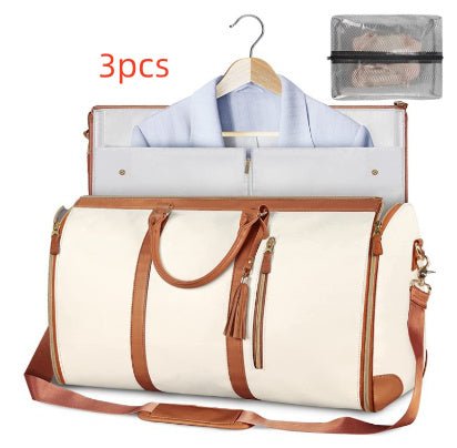 Large Capacity Travel Duffle Bag Women's Handbag Folding Suit Bag Waterproof Clothes Totes - Namma Angadi