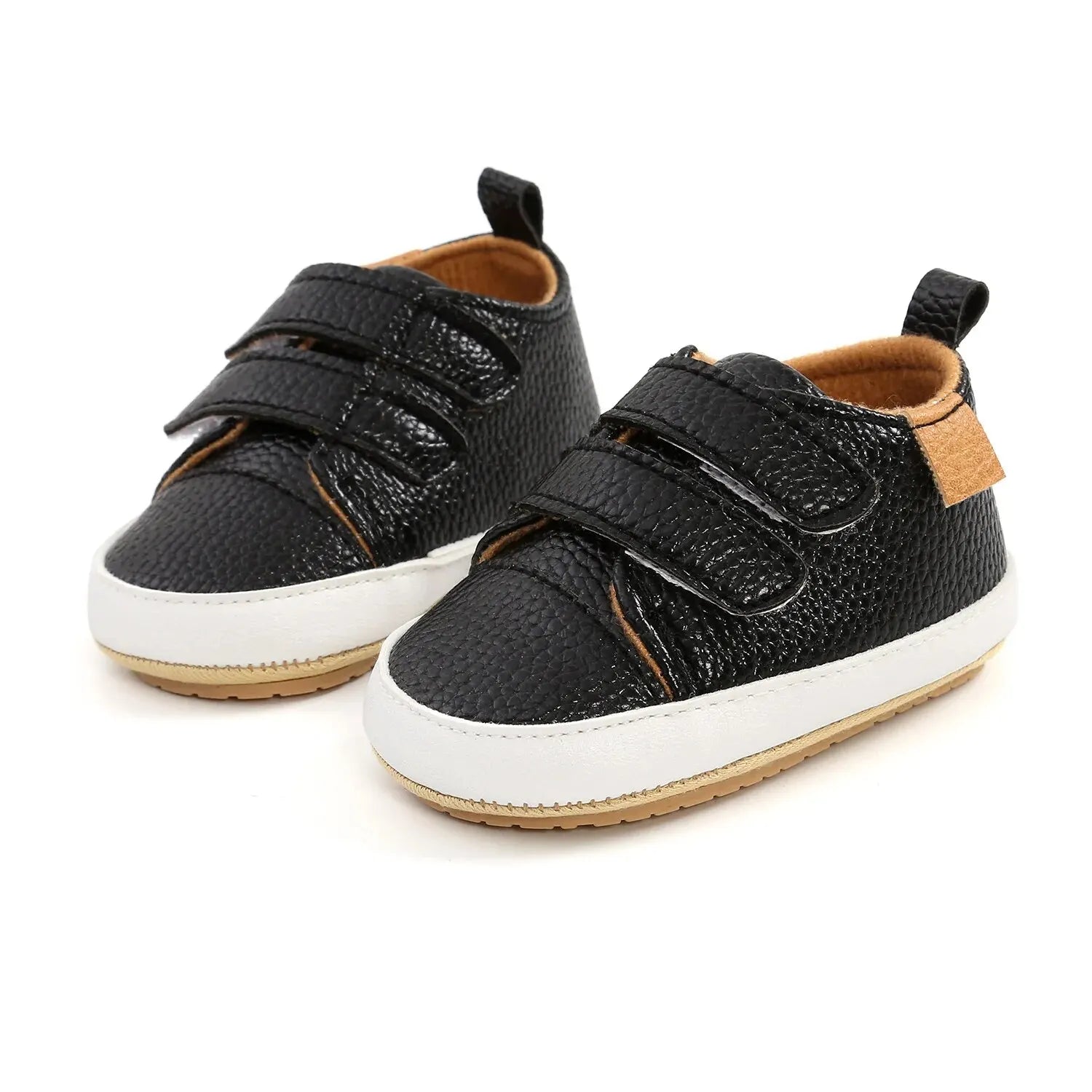 Meckior Baby Boys Girls Shoes Classic Unisex PU Leather Toddler Rubber Sole Anti - slip First Walkers Infant Moccasins Baby Shoes - Namma Angadi