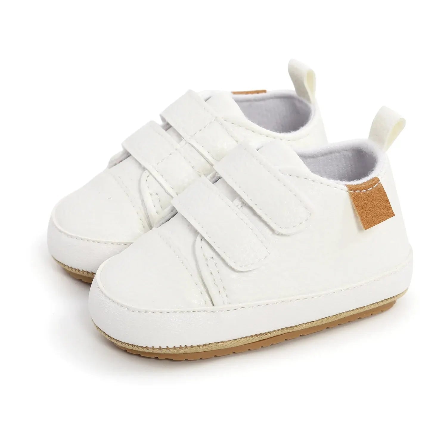 Meckior Baby Boys Girls Shoes Classic Unisex PU Leather Toddler Rubber Sole Anti - slip First Walkers Infant Moccasins Baby Shoes - Namma Angadi