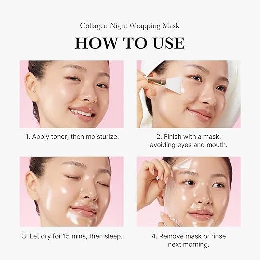 Medicube Collagen Overnight Wrapping Peel Off Facial Mask Pack of 1 - Namma Angadi