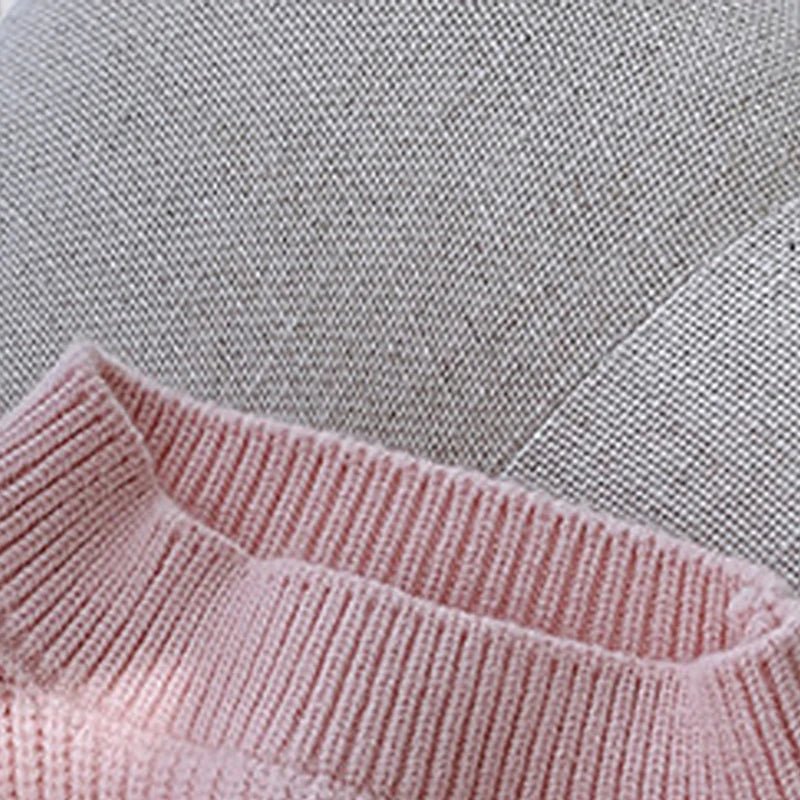 Melario Solid Color Baby Girls Soft Wool Knitted Sweater for Children's Tops Clothes 2023 New Kids Cashmere Pullover Sweaters - Namma Angadi