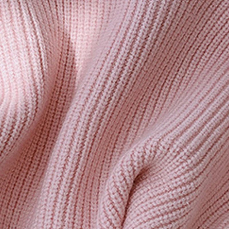 Melario Solid Color Baby Girls Soft Wool Knitted Sweater for Children's Tops Clothes 2023 New Kids Cashmere Pullover Sweaters - Namma Angadi