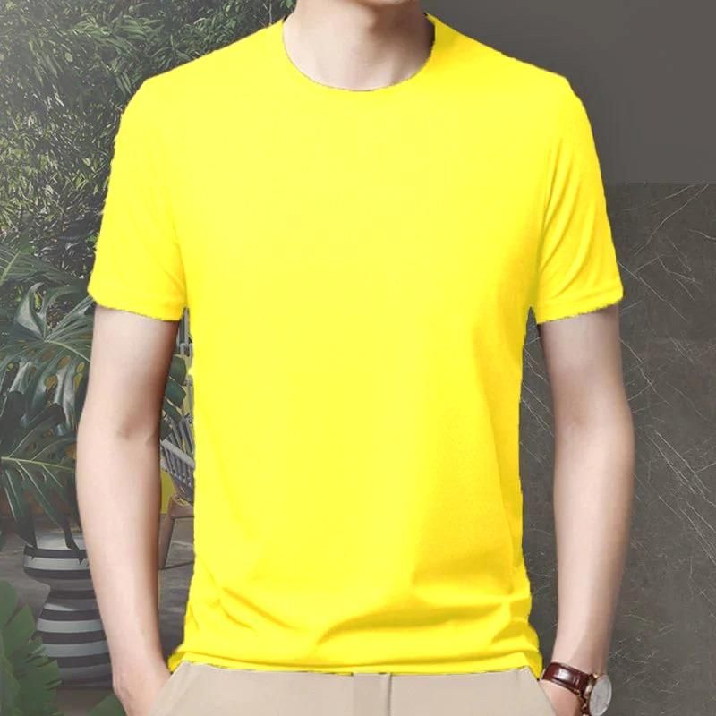 Men 4 Way Strecthable Round Neck T-shirt - Namma Angadi