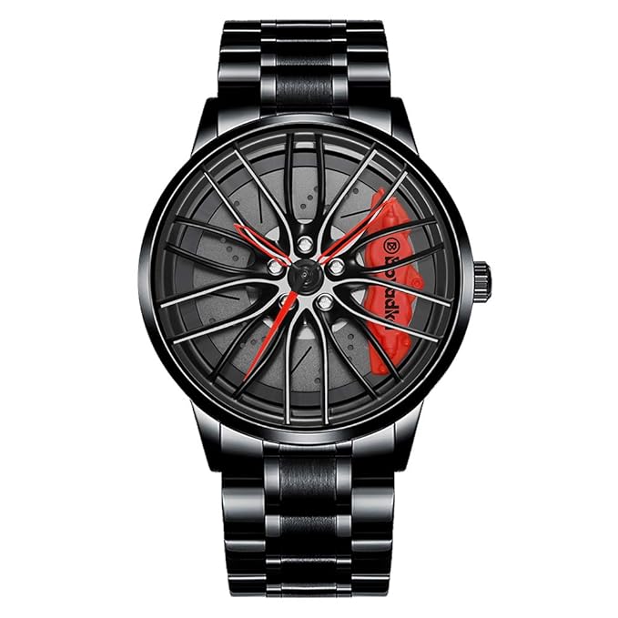 Men Watch Car Wheel Hub Dial 3D Waterproof Sports Watch - Namma Angadi