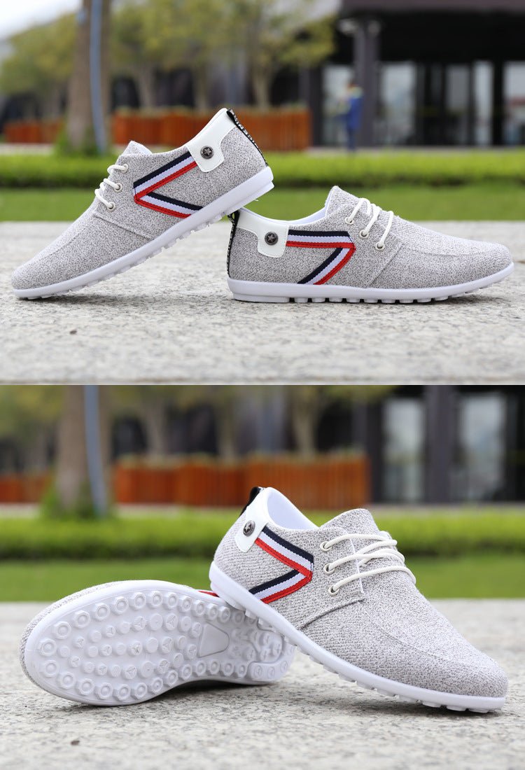 Men'S Soft - Soled Canvas Shoes, Sports And Leisure Old Beijing Cloth Shoes, Peas Shoes - Namma Angadi