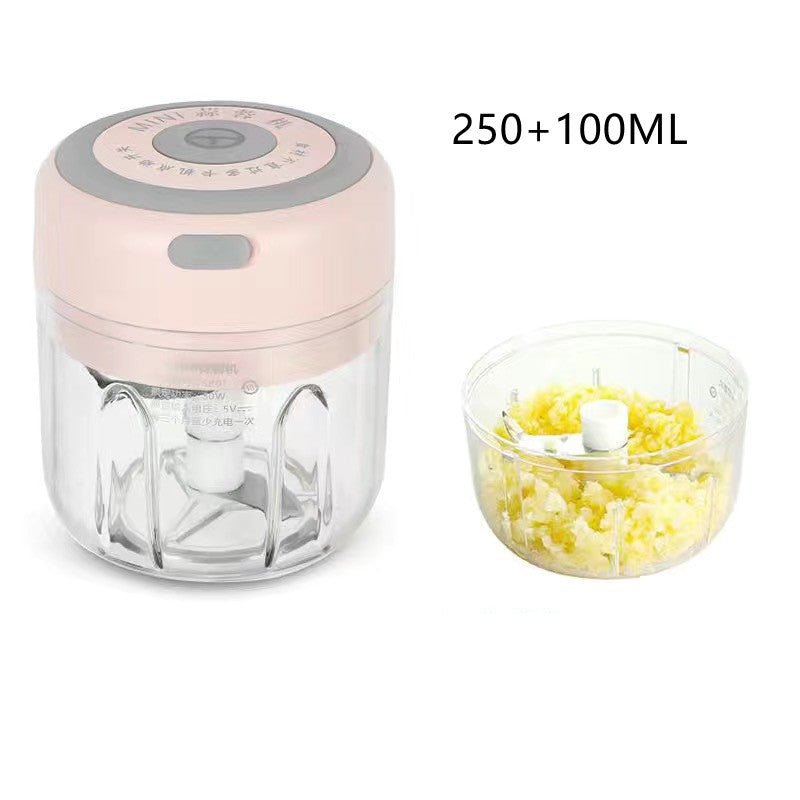 Mini Electric Garlic Chopper USB Charging Ginger Masher Machine Sturdy Durable Chili Vegetable Crusher Kitchen Tool - Namma Angadi