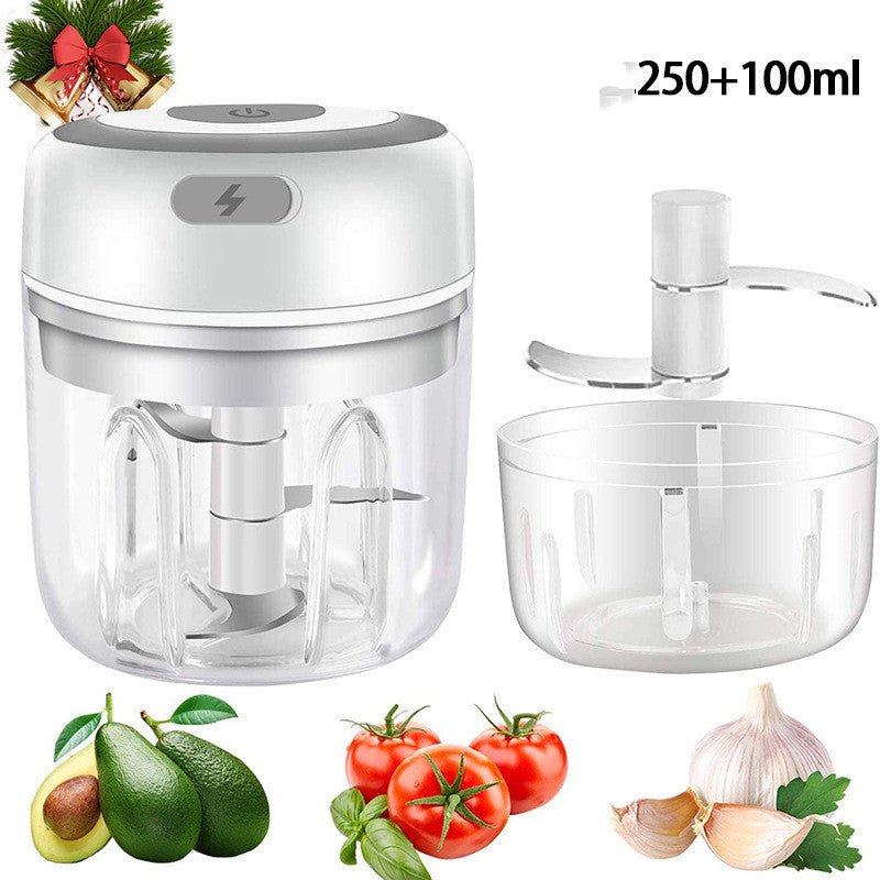 Mini Electric Garlic Chopper USB Charging Ginger Masher Machine Sturdy Durable Chili Vegetable Crusher Kitchen Tool - Namma Angadi