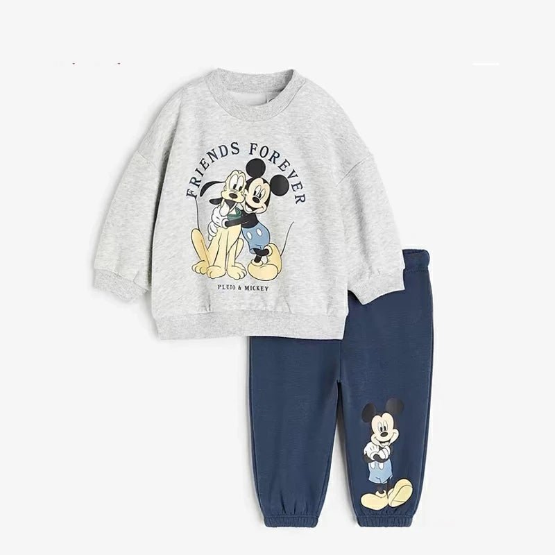 New Autumn Sweatshirt Outfits Cartoon Print Hoodies+Pants 2Piece Set Outer Wear Cotton Long - sleeved Suits Boys Child Costume - Namma Angadi