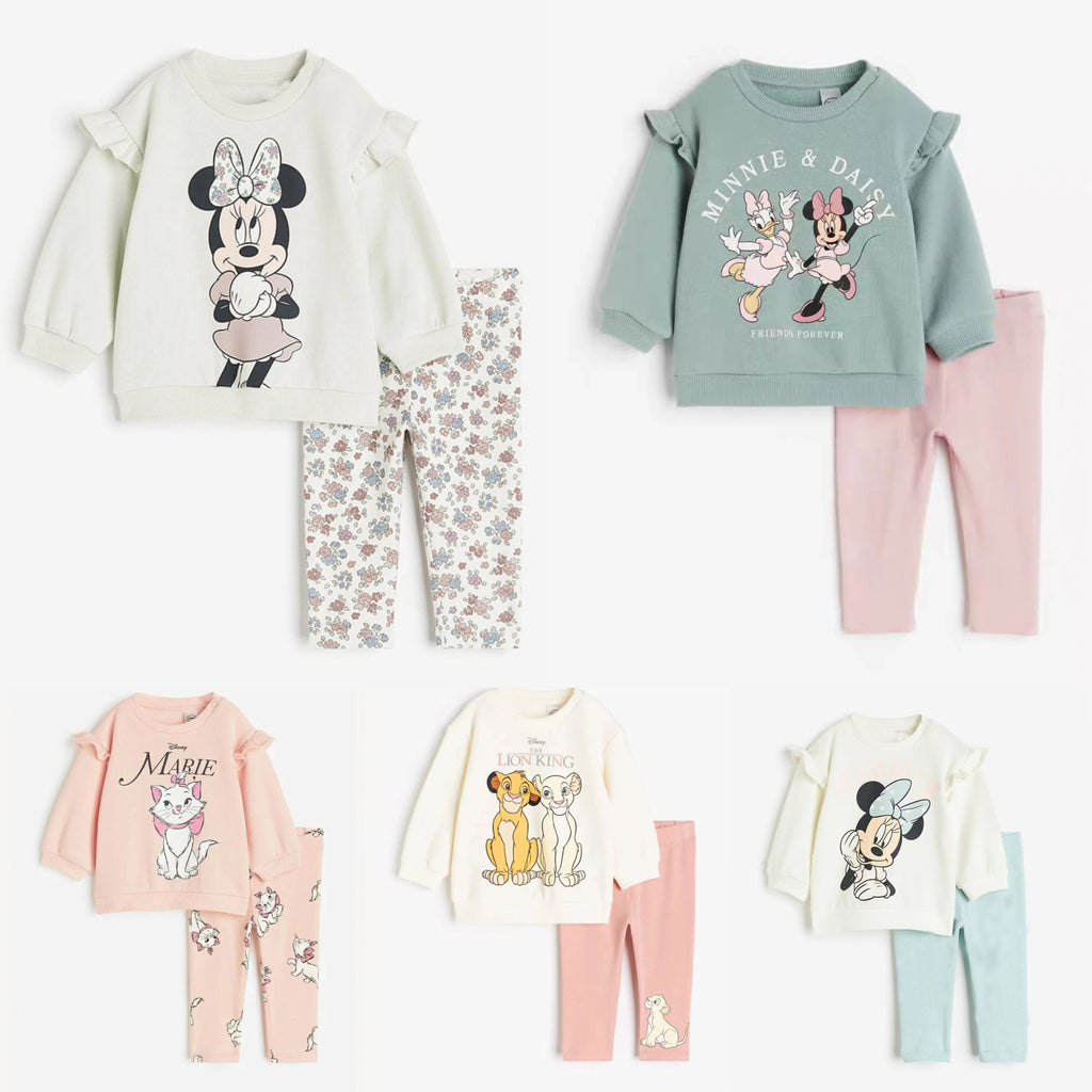 New Autumn Sweatshirt Outfits Cartoon Print Hoodies+Pants 2Piece Set Outer Wear Cotton Long - sleeved Suits Boys Child Costume - Namma Angadi